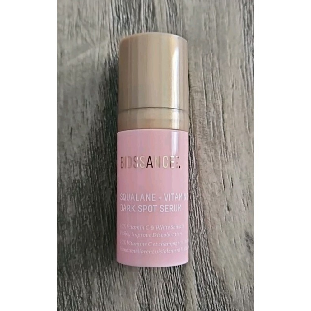 Biossance Squalane + Vitamin C Dark Spot Serum Pink Tube 0.33 fl.oz. 10 ml.